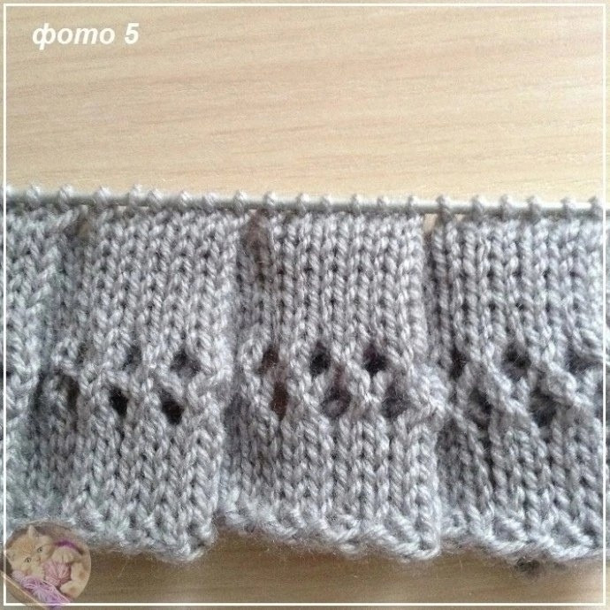 Вяжем красивые складки спицами