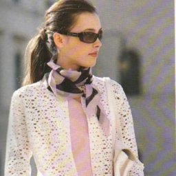 Нежное летнее пальто из ажурных мотивов