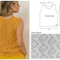 Приятный узор для вязания топа