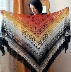 Шаль крючком