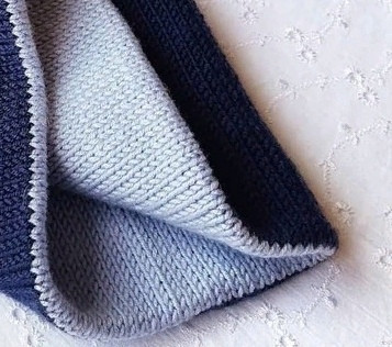 Двойная шапка спицами Двойная шапка спицами