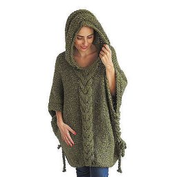 Уютное пончо, совсем скоро пригодится!