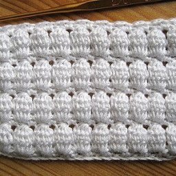 Вяжем пышные столбики крючком