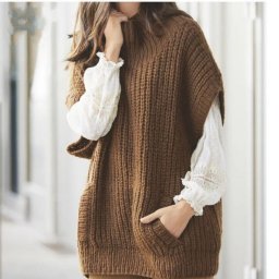 Вяжем спицами объёмный жилет