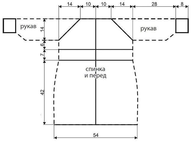 Детское пальто спицами и панама крючком для девочек 6-8 лет