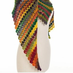 Яркий бактус крючком