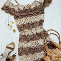 Легкое летнее платье крючком