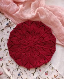 Схема вязания ажурного берета