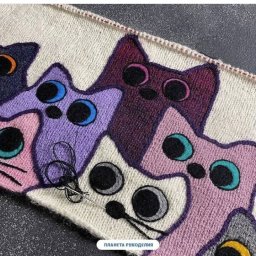 Схемы кошечек для вязания жаккарда
