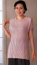 Удлинённый топ или туника спицами