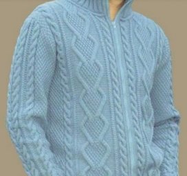 Мужской жакет с высоким воротником