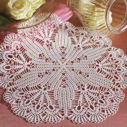 Ажурная салфетка крючком