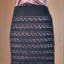Ажурная юбка крючком