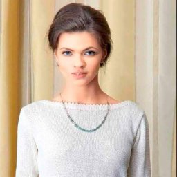 Джемпер с ажурной каймой