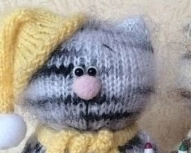 Вяжем котиков спицами