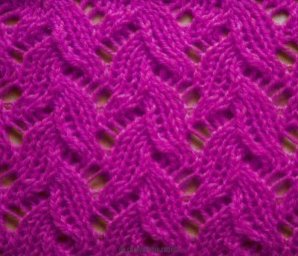 Описание узора спицами