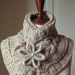 Уютный снуд спицами