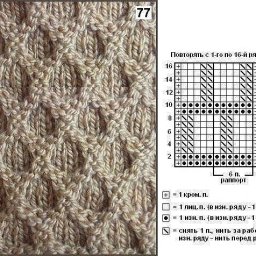 Узор "Соты" или идеальная схема для любителей меда!