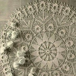 Ажурная салфетка крючком