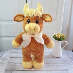 Вяжем очаровательного бычка