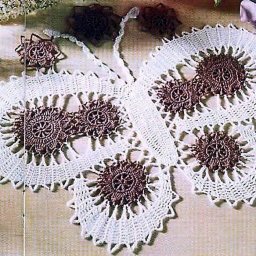 Идея для коврика/салфетки в виде бабочки