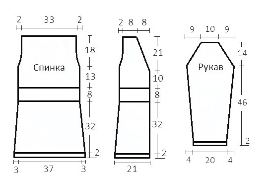 Белый кардиган спицами
