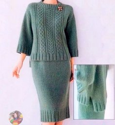 Изящный джемпер спицами