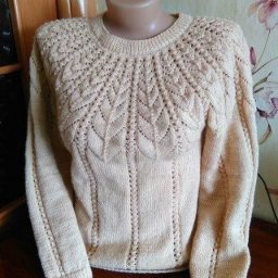 Красивый узор для пуловера спицами