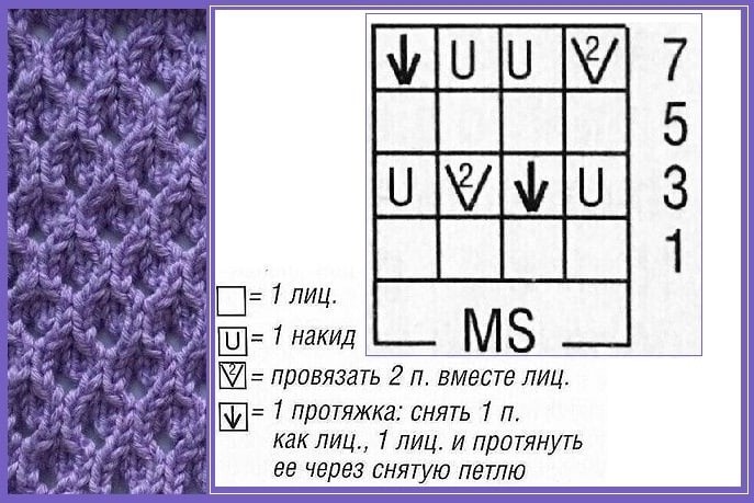 Узор спицами в копилку Узор спицами в копилку
