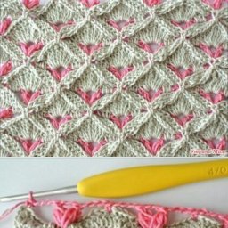 Красивый двухцветный узор