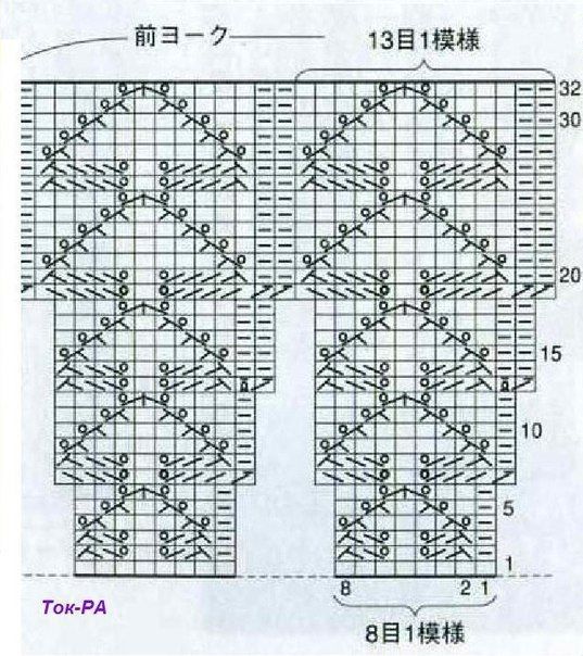 Летний топ спицами Летний топ спицами