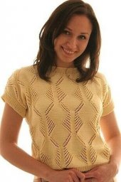 Летняя кофточка для женщин, вяжем спицами