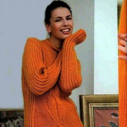 Мохеровое теплое платье-туника с описанием