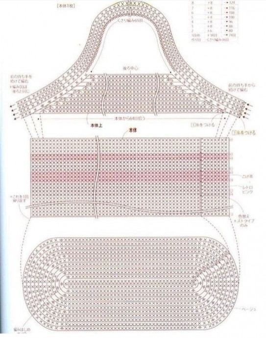 Схема удобной и простой вязаной сумки