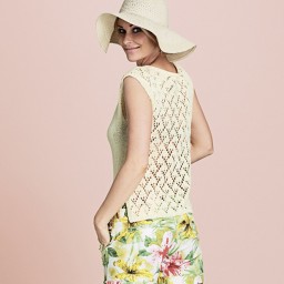 Топ с ажурной спинкой