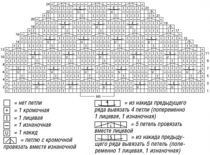 Сетчатый топ спицами