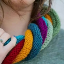 Шарф из остатков