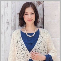 Ажурный женский распашной жакет