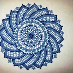 Цветочная салфетка крючком