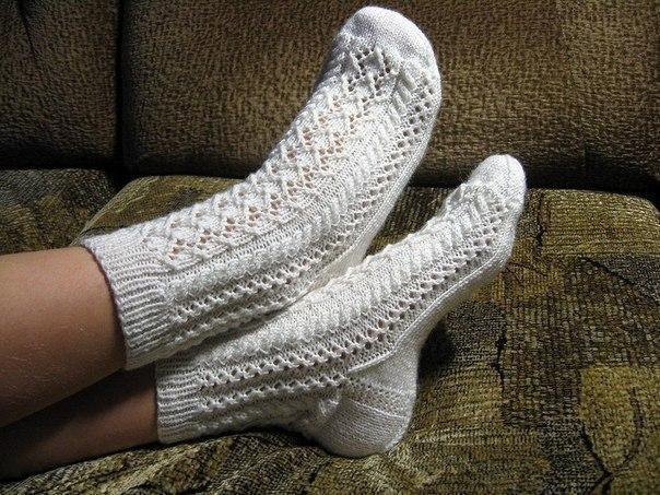 Красивые ажурные носочки