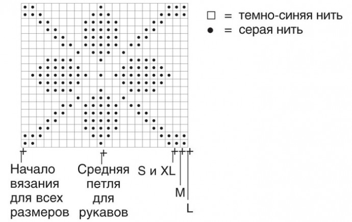 Красивый пуловер с эффектным узором