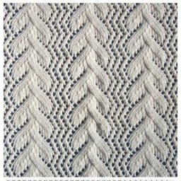 Красивый узор спицами