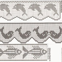Схемы для филейного вязания