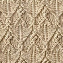 Красивый узор "Тюльпаны", заинтересует любителей вязать спицами