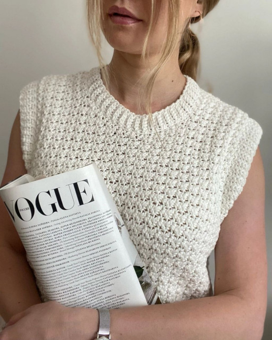 Узор крючком. Этим узором связаны кардиган «Одри» и жилетка «Вики» Узор крючком. Этим узором связаны кардиган «Одри» и жилетка «Вики»