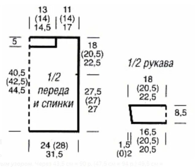 Летняя кофточка спицами