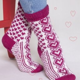 Носочки жаккардом