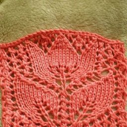 "Распускающийся лотос" - узор спицами в копилочку мастерицам