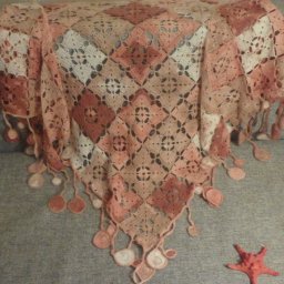 Роскошная шаль крючком