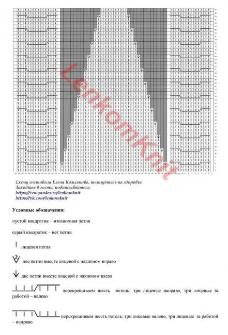 Юбочка с узором из кос